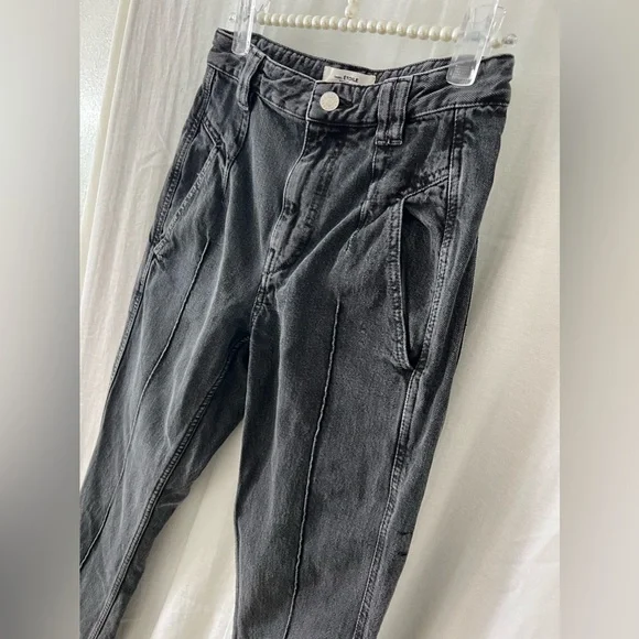 isabel marant tilly straight leg jeans‎ washed black size 34